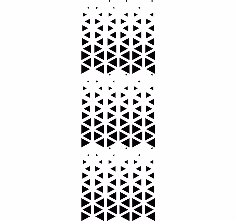Papier peint géometrique disposition du triangle noir - TenStickers