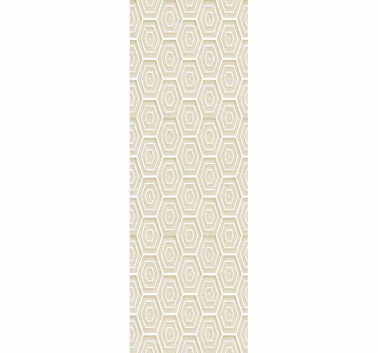 Papier peint géometrique structure hexagonale - TenStickers