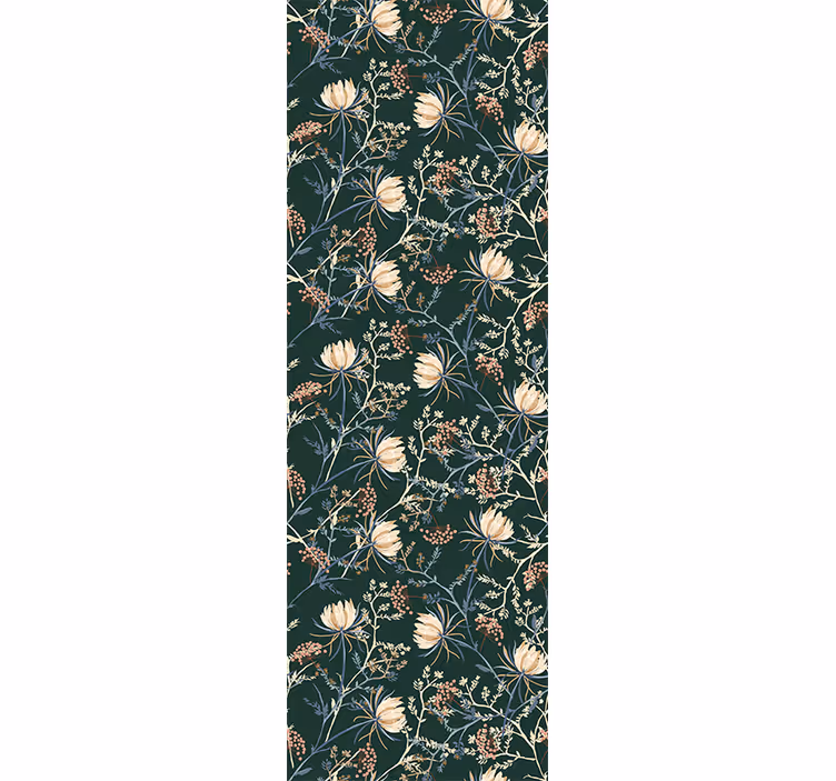 Papier peint floral impression botanique - TenStickers