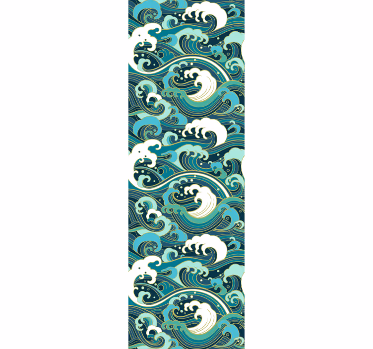 Papier peint nature vagues océaniques élégantes - TenStickers
