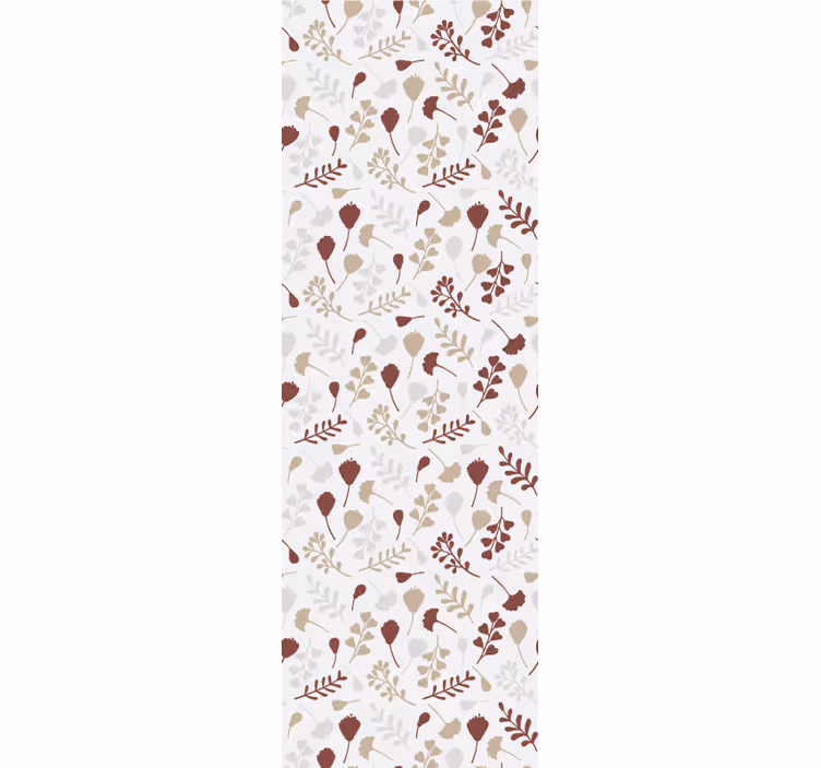 Papier peint fleurs arrangement de branches brunes - TenStickers