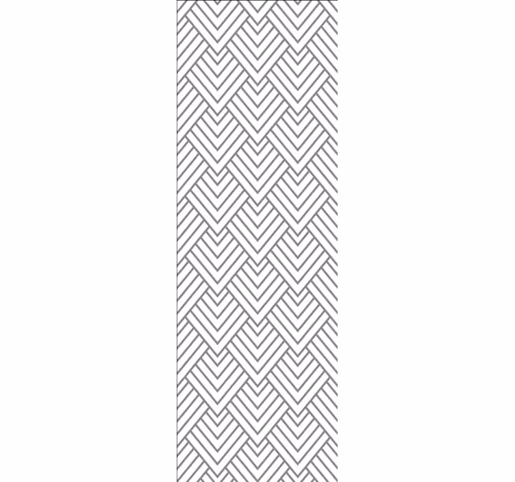 Papier peint géometrique lignes à chevrons - TenStickers