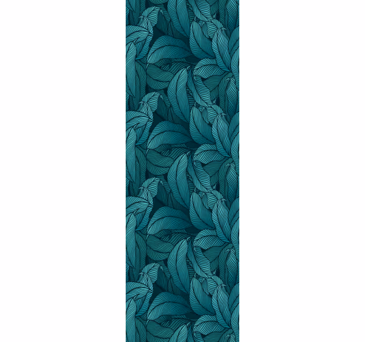 Papier peint feuilles arrangement vert stylisé - TenStickers
