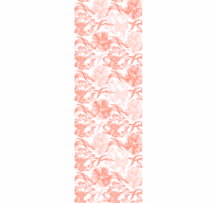 Papier peint fleurs superposition de fleurs douces - TenStickers