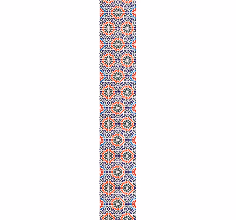 Papier peint fleurs motifs floraux géométriques - TenStickers