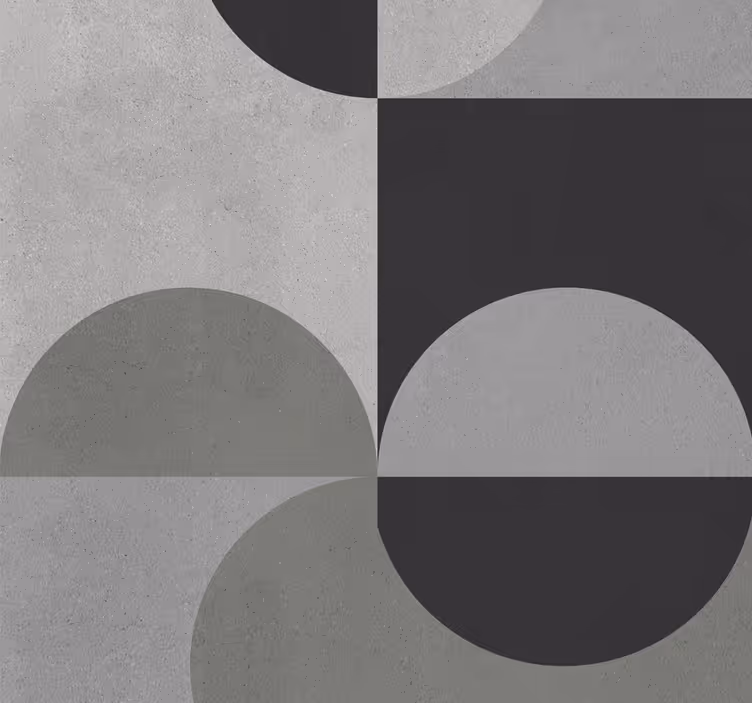 Papier peint cuisine motif abstrait tons gris - TenStickers