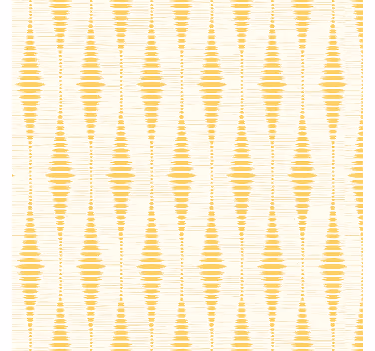 Papier peint géométrique rabaul ikat jaune - TenStickers