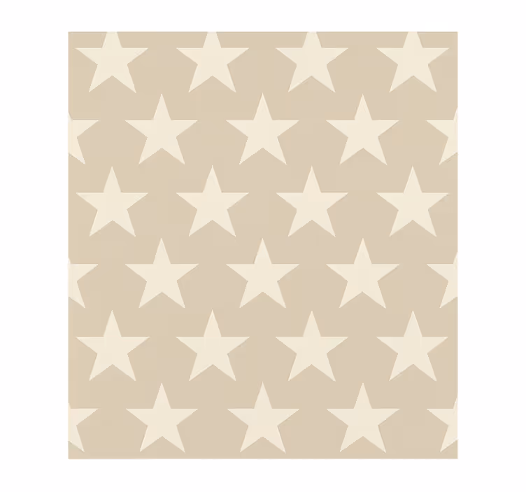 Papier peint chambre ado motif étoiles beiges - TenStickers