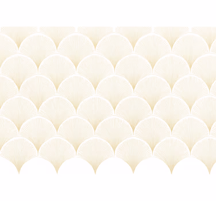 Papier peint bureau motif en éventail de ginkgo - TenStickers