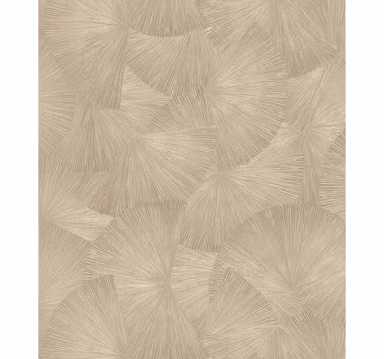 Papier peint feuilles chic abstrait tan - TenStickers
