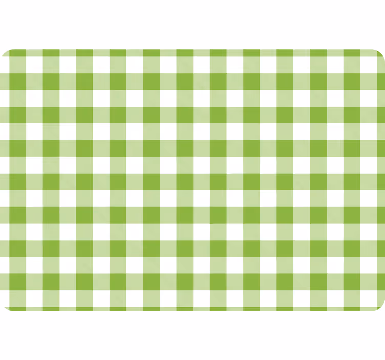 Papier peint géométrique design à carreaux verts - TenStickers