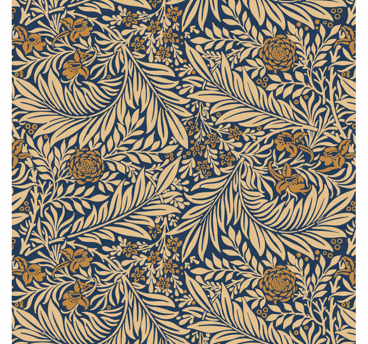 Papier peint salon motif floral vintage - TenStickers