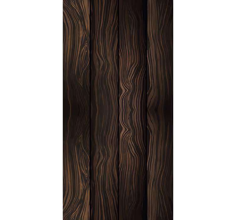Papier peint bois motif feuilles sombres - TenStickers