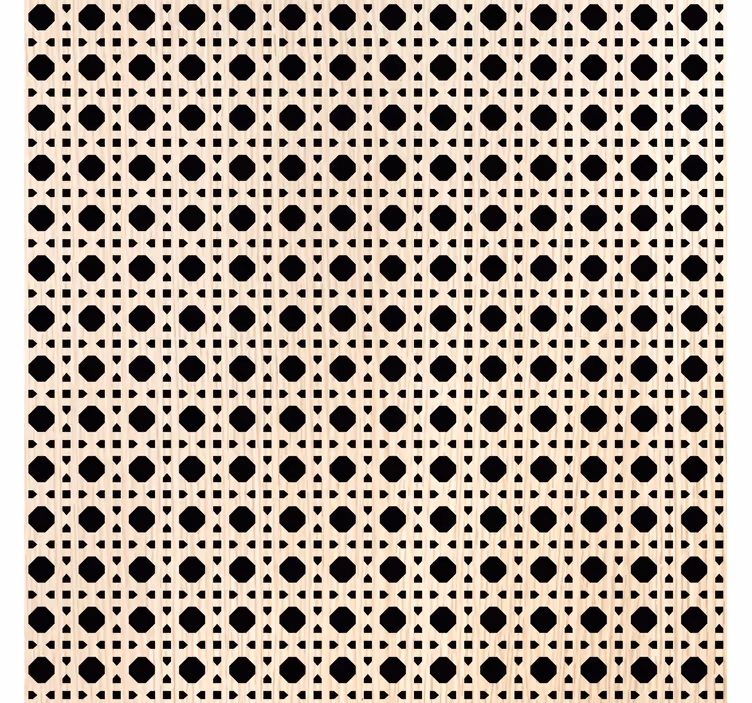 Papier peint salon cannage brun clair - TenStickers
