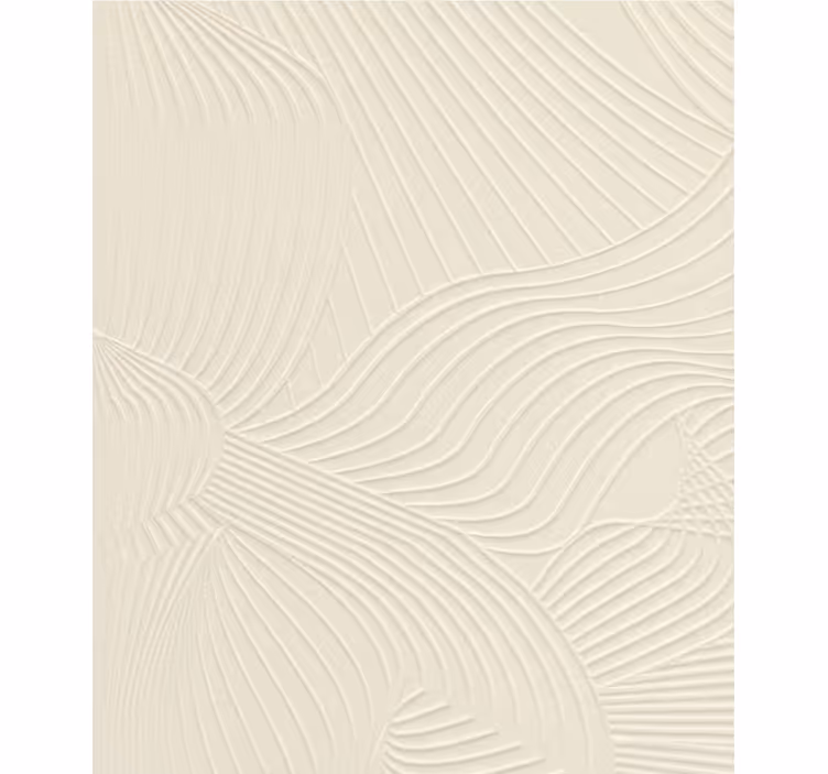 Papier peint salon ondulé crème en relief - TenStickers