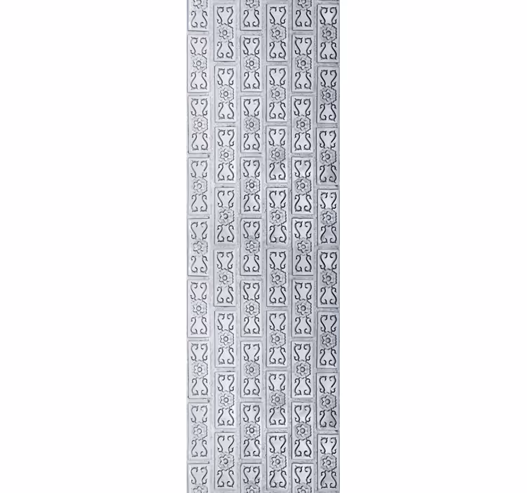 Papier peint ornemental feuilles de plâtre exotiques - TenStickers