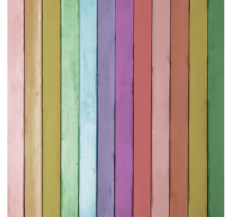 Papier peint ornemental planches en bois claires - TenStickers