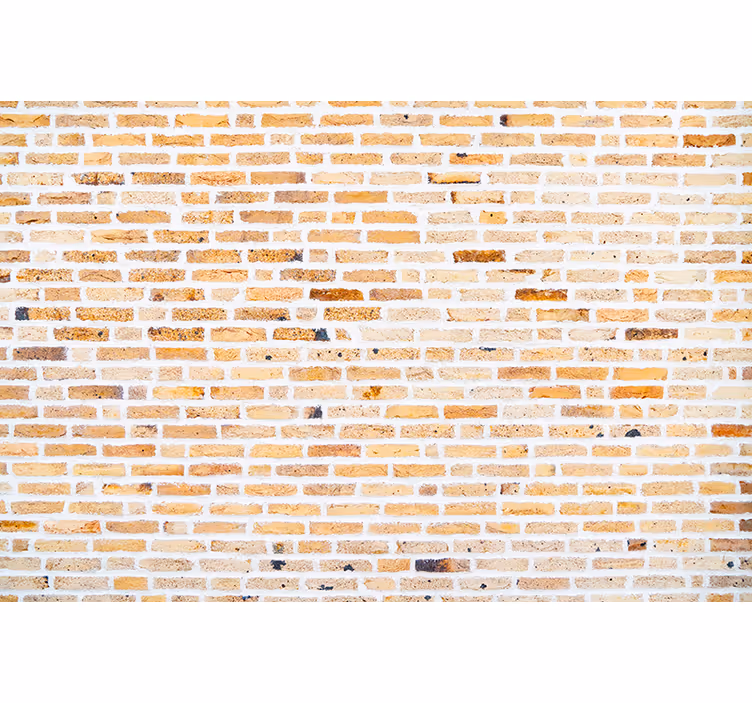Papier peint brique motif horizontal clair - TenStickers