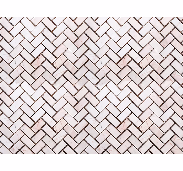 Papier peint ornemental carreaux marbre chevron - TenStickers