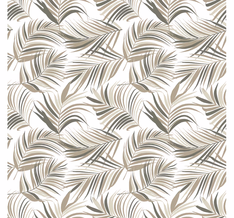 Papier peint ornemental motifs de feuilles raffinés - TenStickers