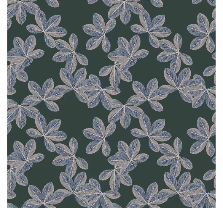 Papier peint ornemental feuille botanique - TenStickers