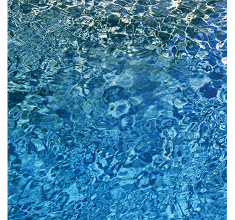 Papier peint autres textures eau réaliste bleue - TenStickers