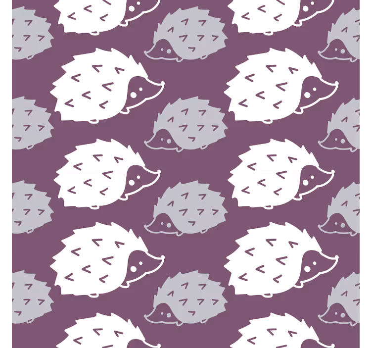 Papier peint chambre motif hérisson adorable - TenStickers