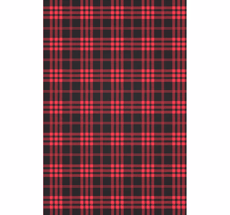 Papier peint noel motif tartan de noël - TenStickers