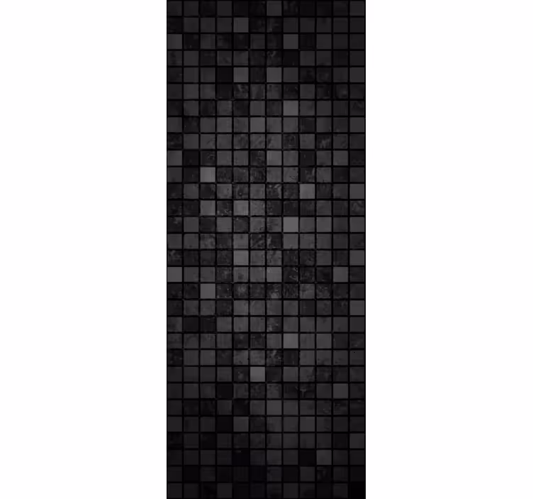 Papier peint bureau carrés noirs - TenStickers
