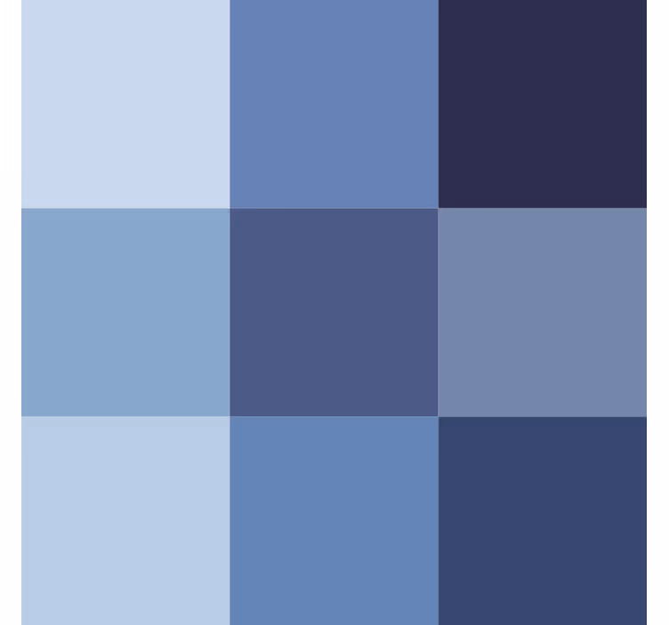 Papier peint bureau carreaux modernes bleus - TenStickers