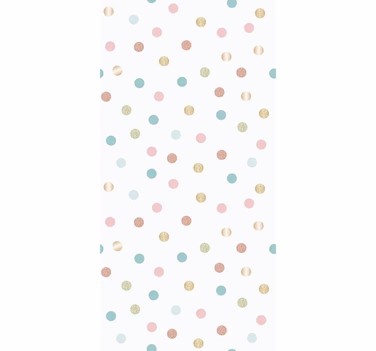 Papier peint entrée motif pois confettis pailletés - TenStickers