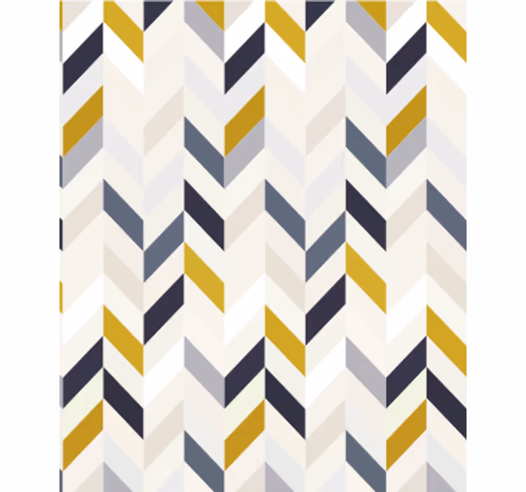 Papier peint salle à manger motif chevron zigzag - TenStickers