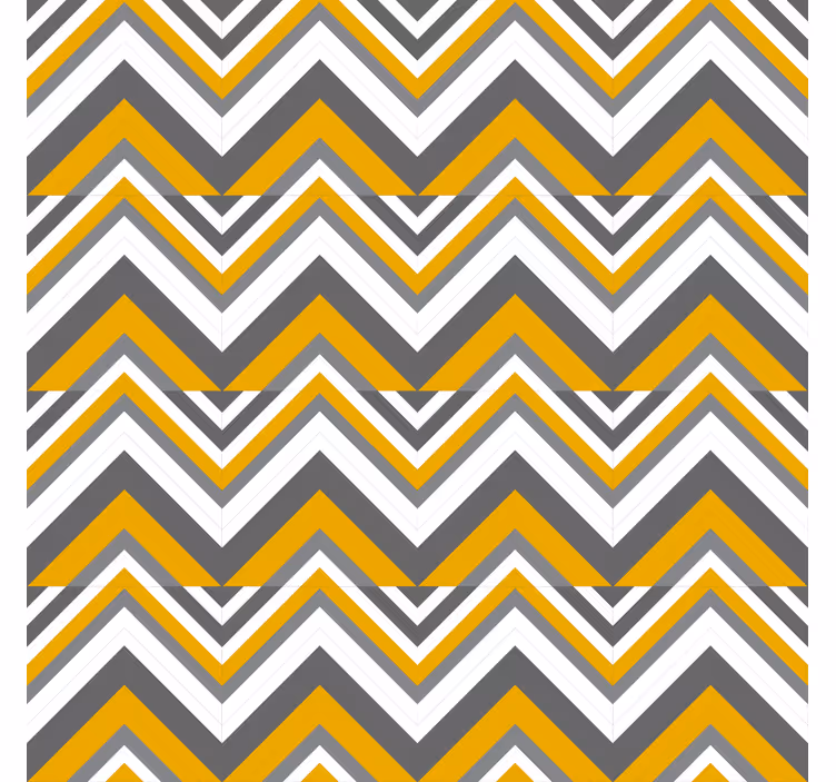 Papier peint géométrique motif chevrons - TenStickers