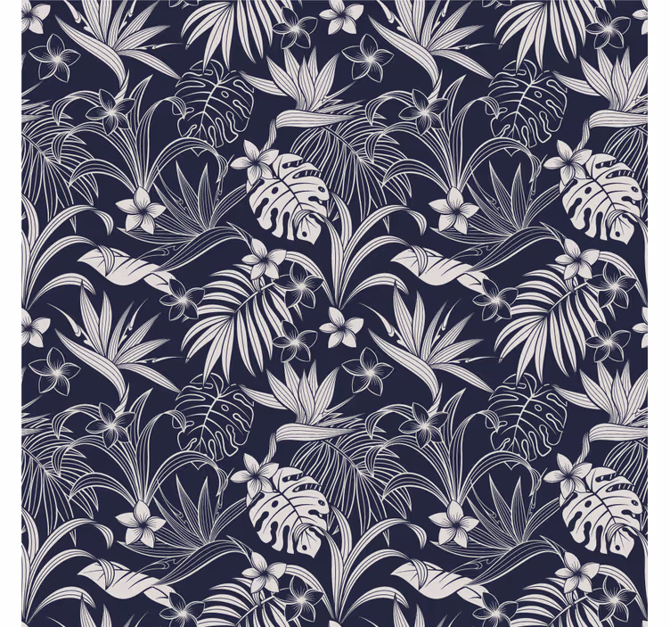 Papier peint nature motif floral tropical - TenStickers