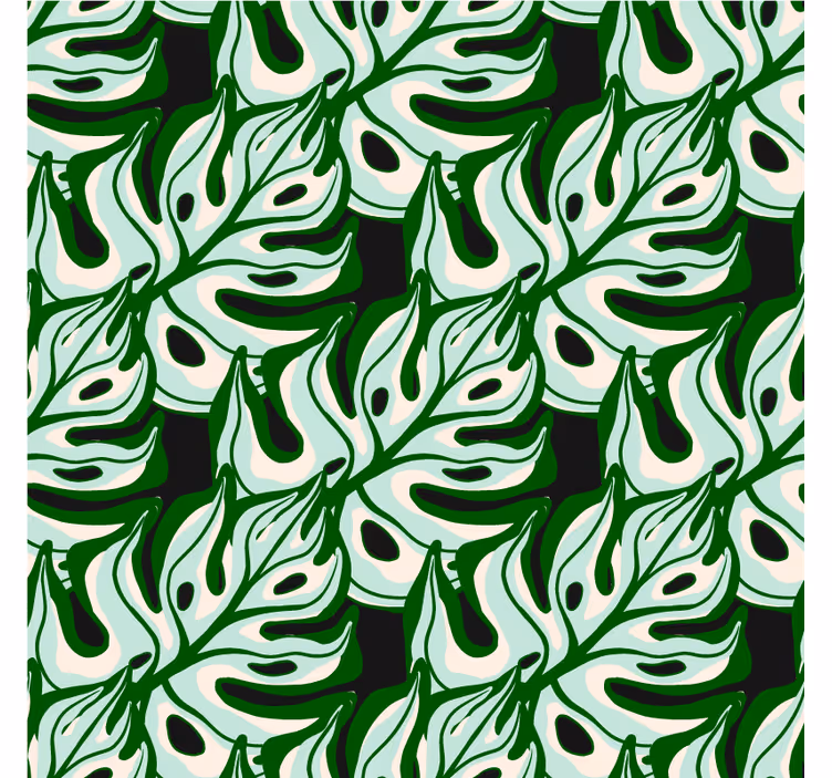 Papier peint nature feuillage tropical - TenStickers