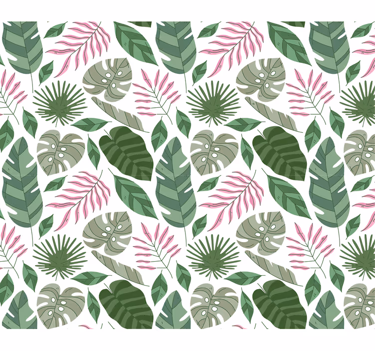 Papier peint nature motifs feuillage tropical - TenStickers