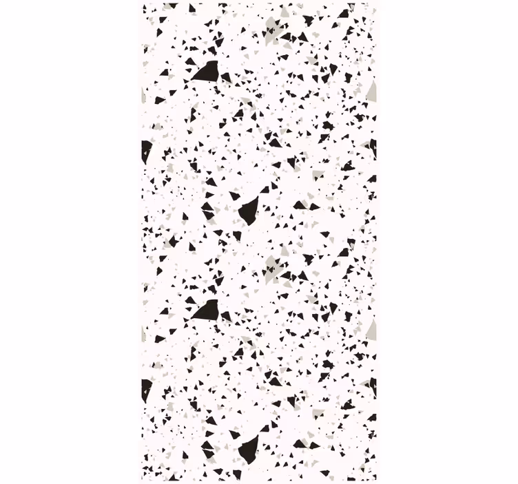 Papier peint autres textures terrazzo gris, blanc et noir - TenStickers