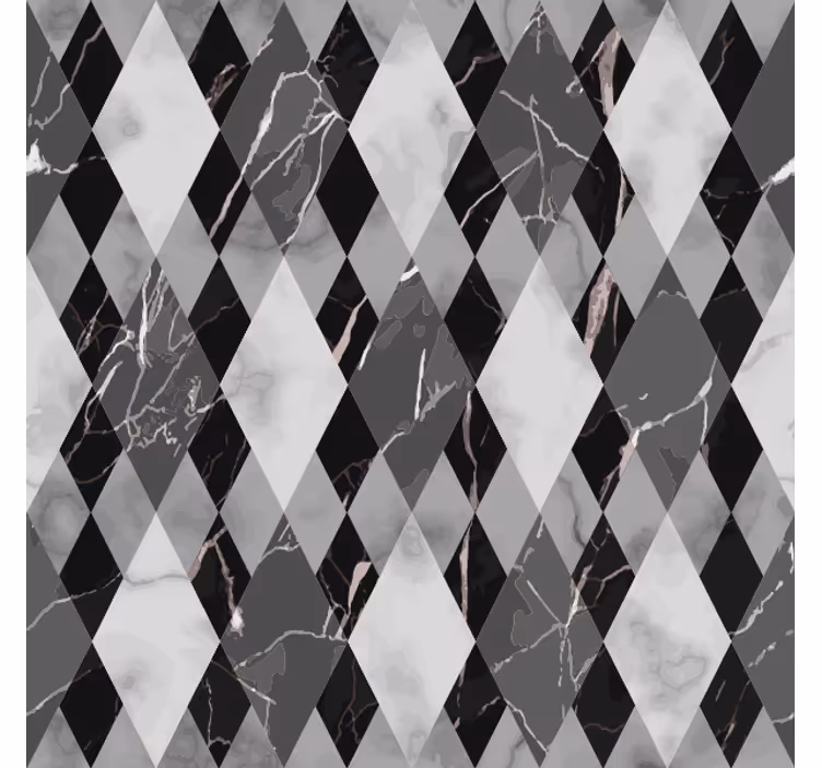Papier peint marbre motif diamant foncé - TenStickers