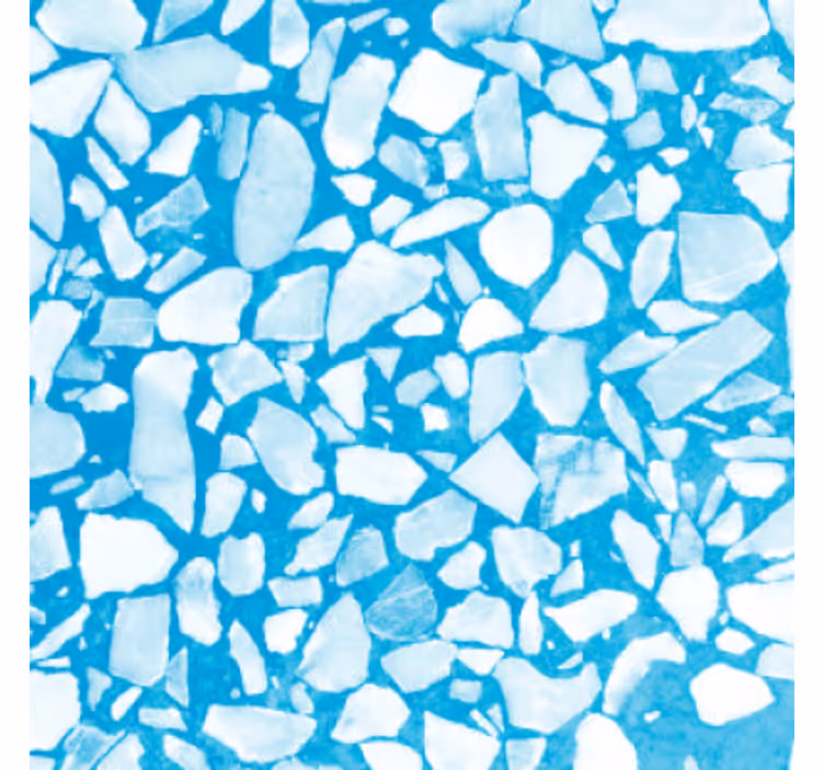 Papier peint imitation pierres mosaïque azur chill - TenStickers