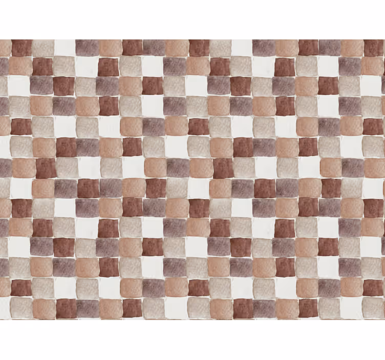 Papier peint salon aquarelle tons terre - TenStickers