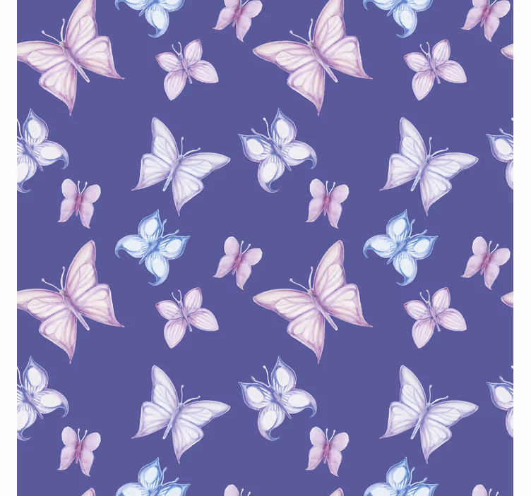 Papier peint papillon fond violet - TenStickers