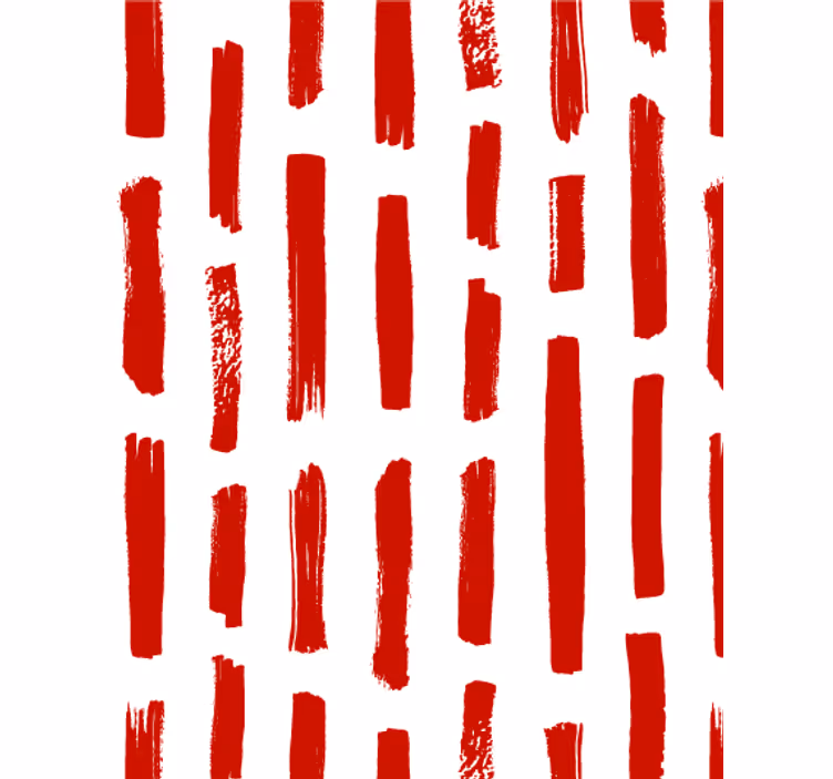 Papier peint salon rayures rouges et blanches - TenStickers