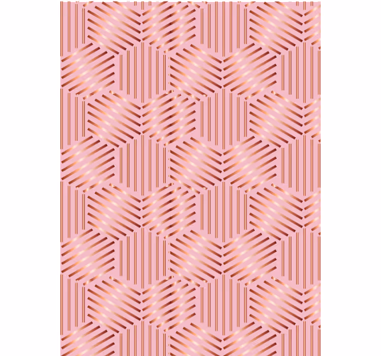 Papier peint salon arrangement géométrique - TenStickers