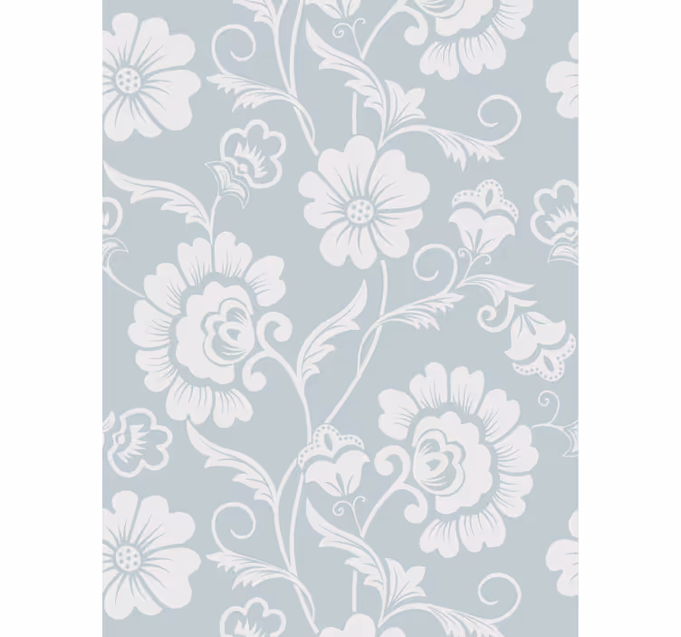Papier peint salon arrangement de motifs floraux - TenStickers
