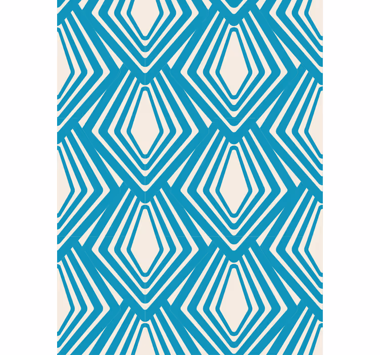 Papier peint géométrique motif diamants - TenStickers