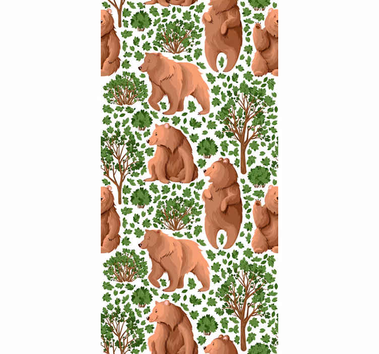 Papier peint arbre avec faune - TenStickers