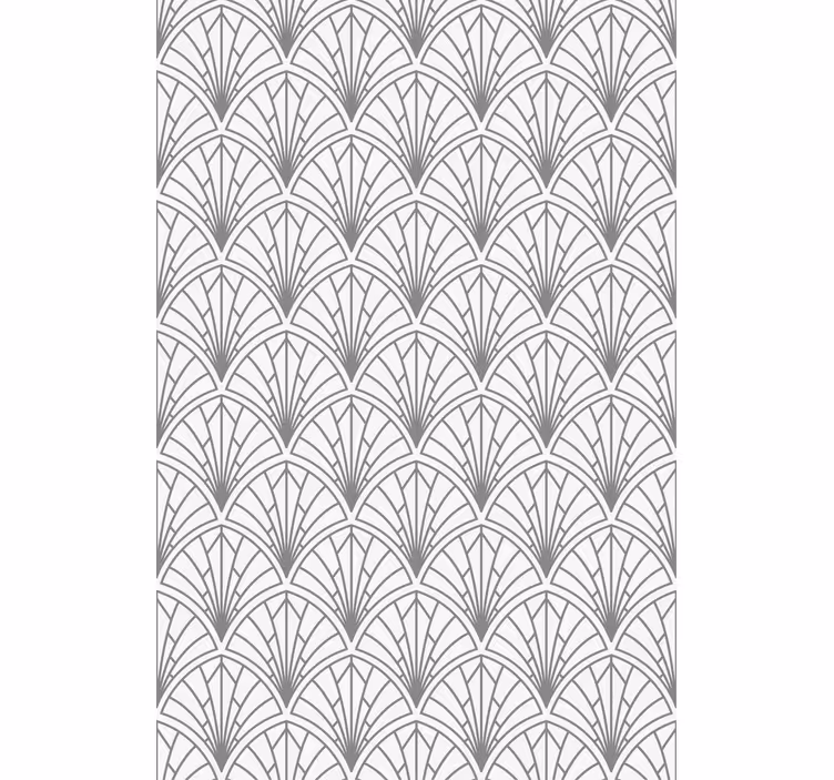 Papier peint bureau feuilles grises claires sur fond blanc - TenStickers