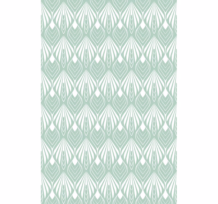 Papier peint bureau motif feuilles vert pastel - TenStickers