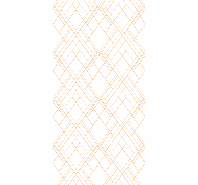Papier peint moderne lignes dorées irrégulières sur blanc - TenStickers