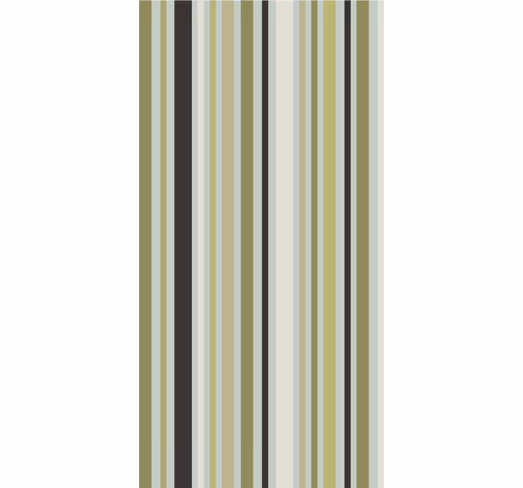 Papier peint moderne motif géométrique lignes vertes - TenStickers